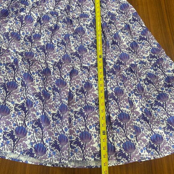 Hyacinth House Purple Multi Floral Corinne Cut-Out Midi Dress, nwt size medium - Picture 9 of 12